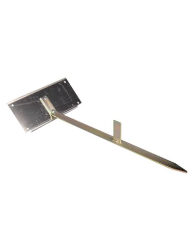 Poste solar horizontal con placa