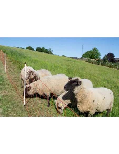 Horizont ovejas farmer®|Estacas de PVC|90 cm-alto|50 m-largo|electrificable|Doble liderazgo