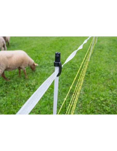 Red de defensa de lobo horizont horinetz super plus|120 cm de alto|50 m de largo|Liderazgo dual|electrificable