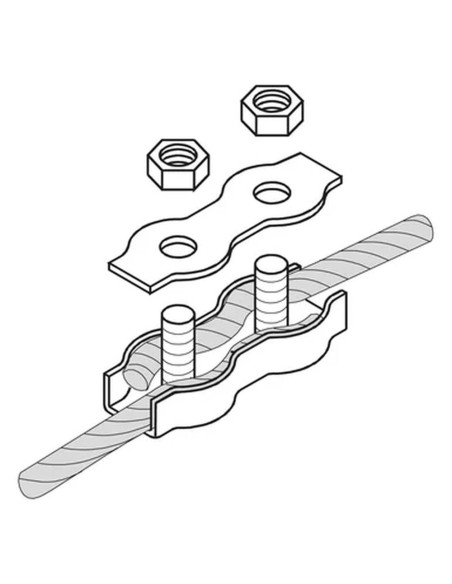 Conector de cuerda para cerca eléctrica horizonte | 5x | 4-6mm