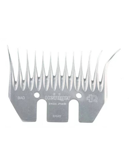 Peine de esquila Heiniger BAD RUN-IN (95 mm) | 5 piezas | Diestro