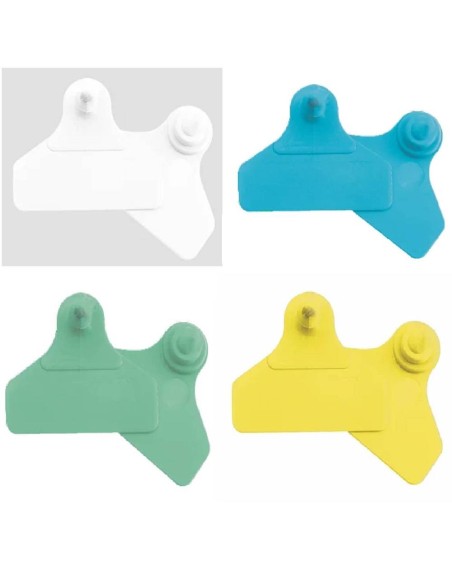 Crotal auricular Grande + Grande (45 mm x 55 mm) | 20 piezas
