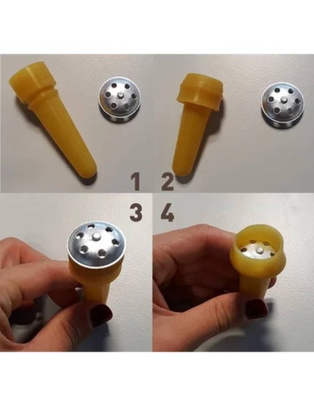 Juego Tétiblue para bebederos de polietileno para corderos