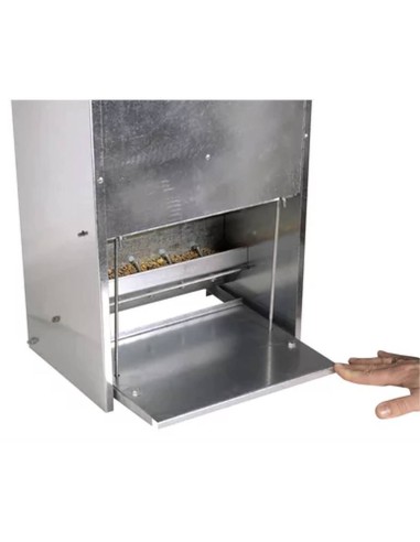 Comedero para aves con placa escalonada | acero...
