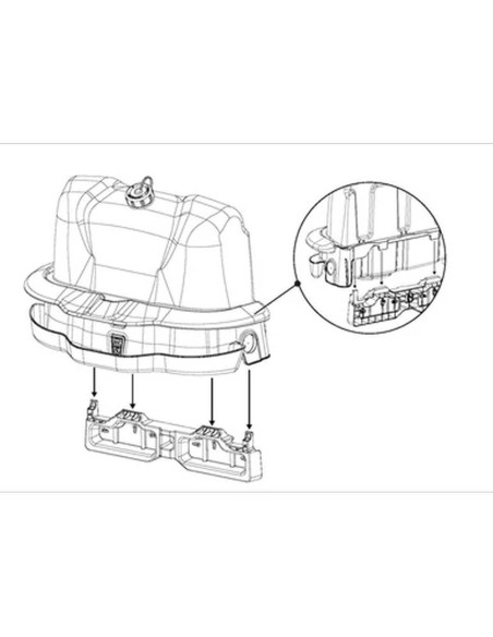 Bebedero de plástico para aves SMART (12 L) | montaje en pared
