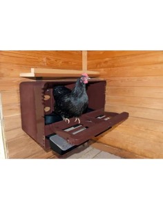 Nido de puesta de plástico CHICKBOX | marrón 2