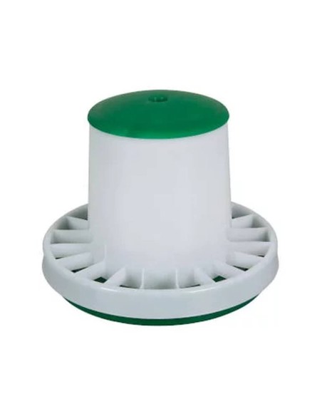Comedero de plástico para aves de corral ASCOT | verde | (2,5 kilos)