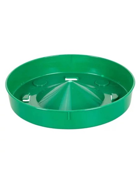 Comedero de plástico para aves de corral ASCOT | verde | (2,5 kilos)