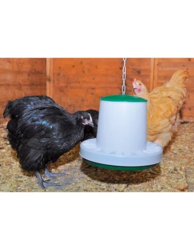 Comedero de plástico para aves de corral ASCOT...