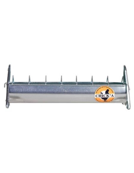 Comedero para pollitos | acero galvanizado | con rejilla