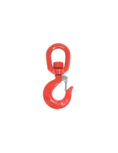 Crochet pivotant avec loquet