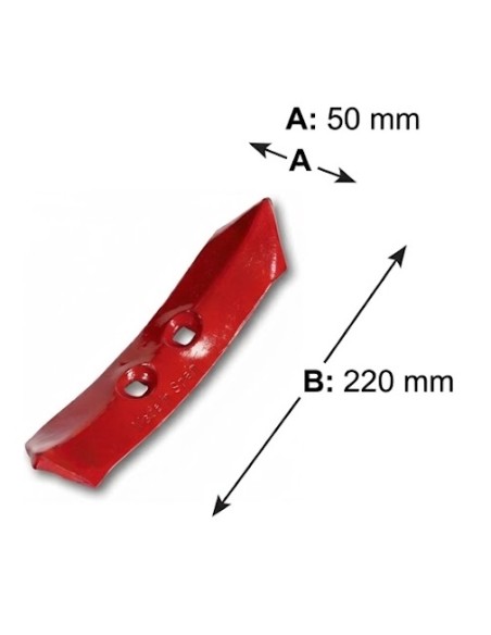 Coutre semeur à nervures - rouge (L49CN) + vis M-10/45 cal. 8.8 Bricolage