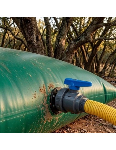 Tanque flexível de 340.000 litros para irrigação