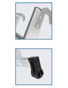 Escalera de Aluminio STARLINE Extensible a Mano (2 Tramos) 2