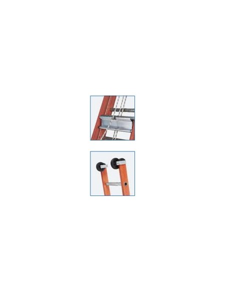 Escalera Mixta Extensible de Cuerda 2 Tramos Aislante (Fibra de Vidrio/Aluminio)