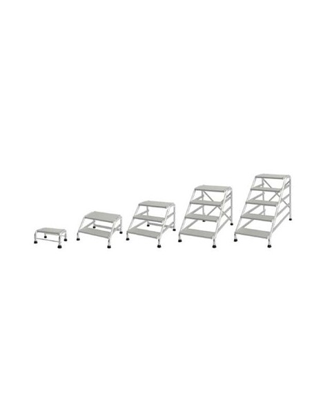 Escalera Industrial MODUL de Aluminio (con opción de Kit Barandilla)