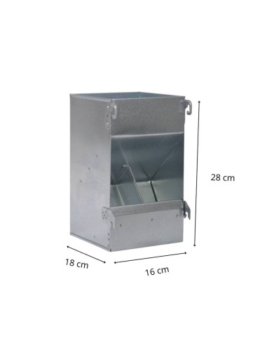 Mangeoire cage universelle à 2 bouches, 2,7 kg