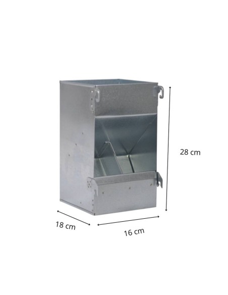 Mangeoire cage universelle à 2 bouches, 2,7 kg
