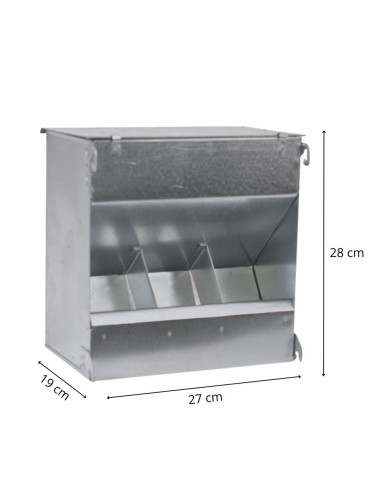 3-mouth feeder, 4.1 kg, with lid