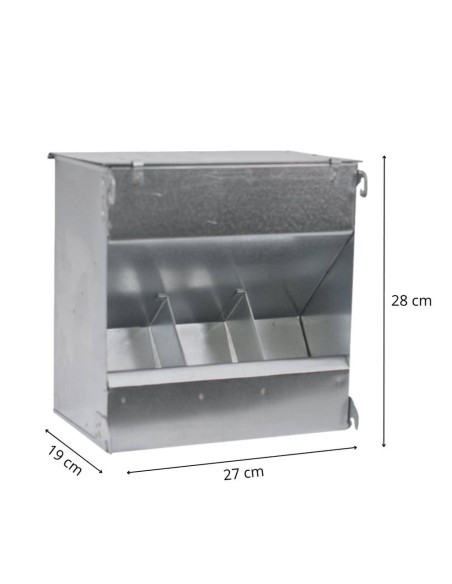 3-mouth feeder, 4.1 kg, with lid