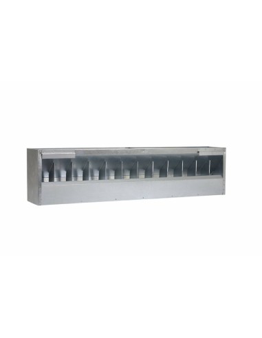 Rabbit fattening feeder, 1 m, 17 kg, with lid