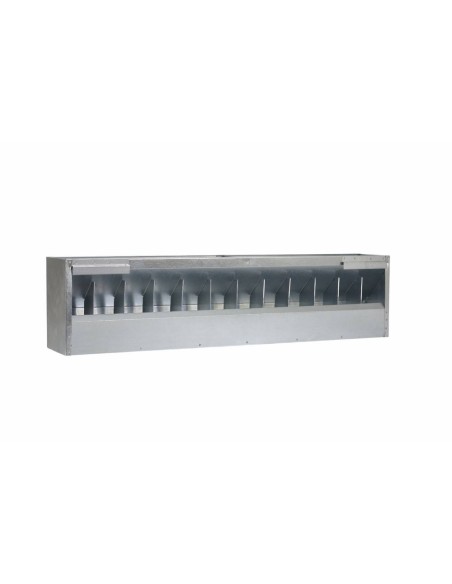 Rabbit fattening feeder, 1 m, 17 kg, with lid