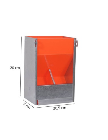 Mangeoire mixte 2 bouches 2,3 kg démontée