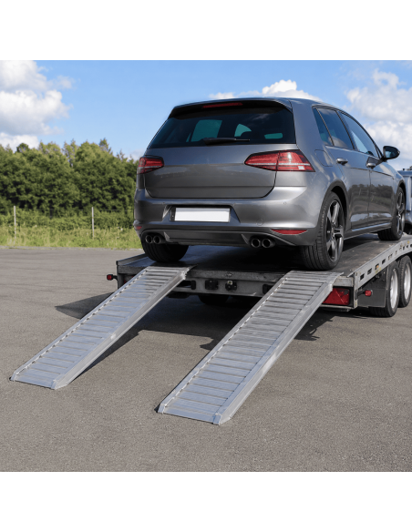 Aluminum ramps MODEL H.75 (Load 2100-4450 kg) Without edges
