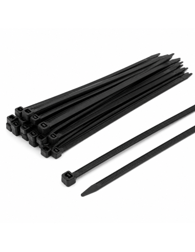 Black cable ties 200 × 4.8 mm – 22 kg – 100 pieces