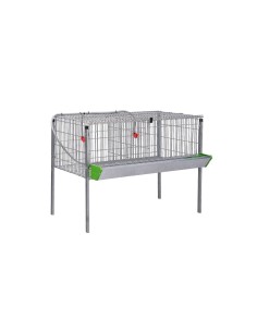 Chicken cage, 2 departments POLY-2