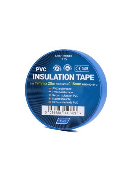 Cinta aislante de PVC 19 mm x 20 m – Varios colores