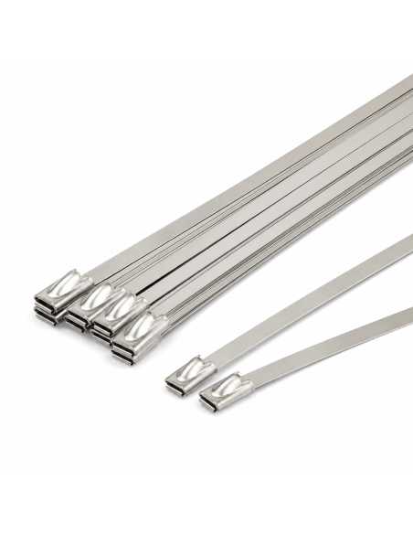 316 stainless steel cable ties 360 x 4.6 mm – 89 kg – 100 pieces