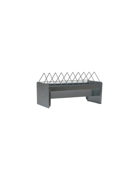 Comedouro de chão para frangos, capacidade 4 kg, comprimento 0,5 m