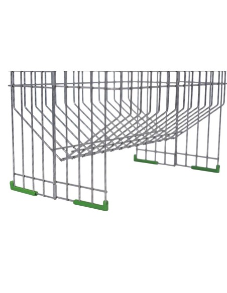 Forrajera Rectangular de Alambre Galvanizado (16 kg) – Antiestrés para Aves