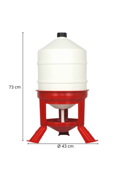 Bebedouro para pássaros de grande capacidade, 30 l