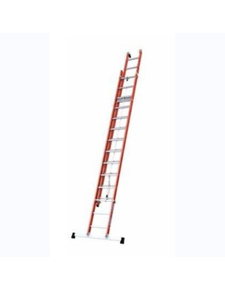 Escalera Mixta Extensible de Cuerda 2 Tramos Aislante (Fibra de Vidrio/Aluminio)