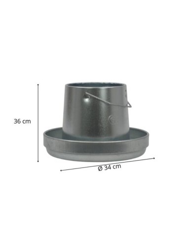 Tremonha de chapa galvanizada, capacidade 10 kg