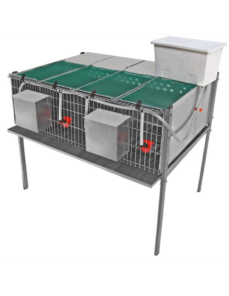 Gaiola para perdizes com 4 secções 104x75x85 cm