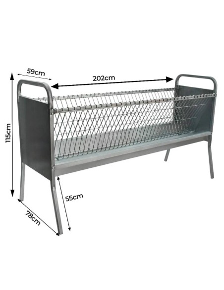Fourrage double 2 m, capacité 280 l