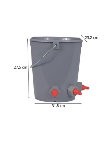 Seau d'allaitement avec 5 tétines pour agneau,...