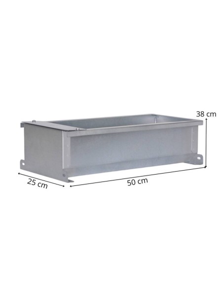 Bebedor de canal de cordeiro Galva. Sem pernas 0,5 m, capacidade 12 l