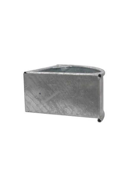 Mangeoire d'angle galvanisée, capacité 18 kg