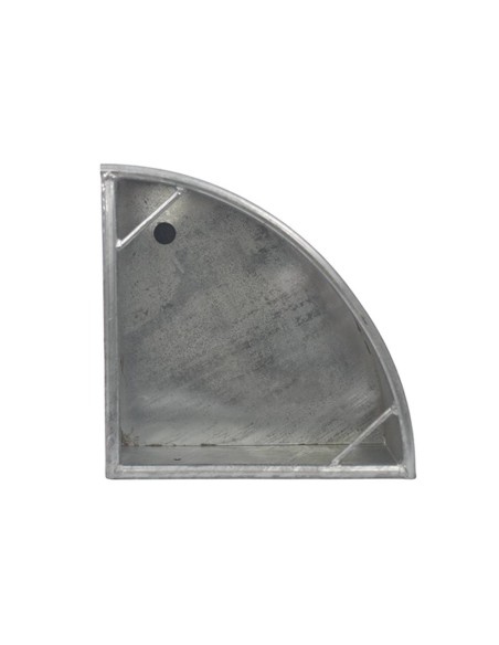 Mangeoire d'angle galvanisée, capacité 18 kg