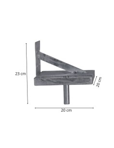 Vertical metal salt stone support 2