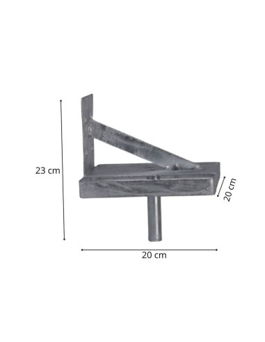 Vertical metal salt stone support