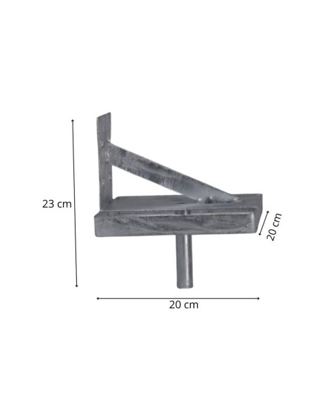 Vertical metal salt stone support