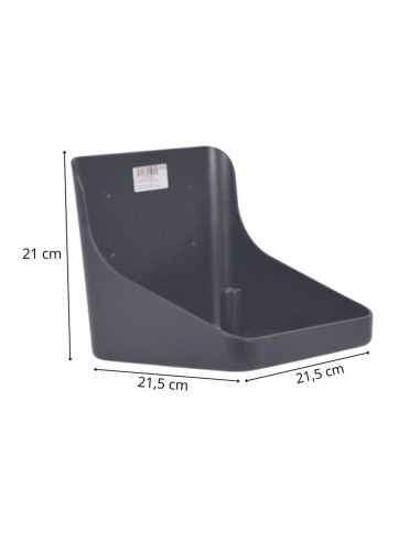 Vertical plastic salt stone support