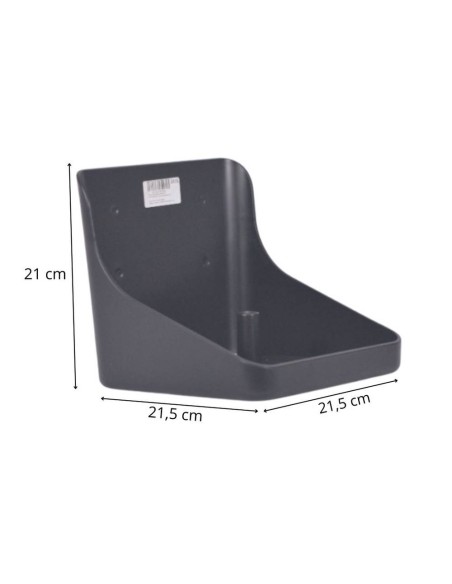 Vertical plastic salt stone support