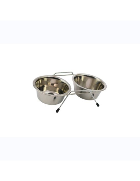 Double feeder with support, capacity 0.45 l