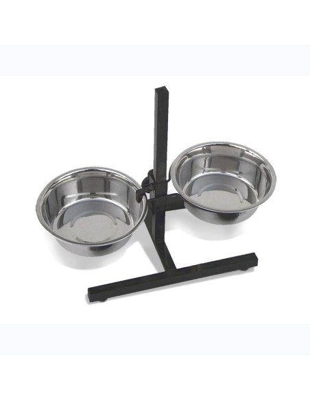 Mangeoire double réglable, capacité 2,80 l